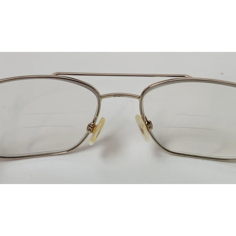 Vtg Stetson Zyloware Gold Tone Eyeglasses Frames 057‎ 57-17